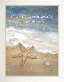 "Time Wasted" By Annie LaPoint, Printed Wall Art, Ready To Hang Framed Poster, White Frame