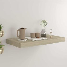 Floating Wall Shelf Oak 19.7"x9.1"x1.5" MDF