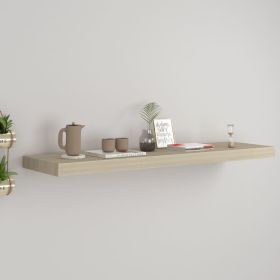 Floating Wall Shelf Oak 35.4"x9.3"x1.5" MDF