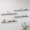 Wall Shelves 4 pcs Gray 45.3"x3.5"x1.2"