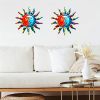 1pc, Creative Metal Sun Wall Decor, Metal Wall Art Decorative Pendant, Celebration Decor