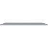 Floating Wall Shelves 2 pcs Gray 47.2"x9.3"x1.5" MDF