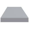 Floating Wall Shelves 4 pcs Gray 35.4"x9.3"x1.5" MDF