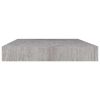 Floating Wall Shelves 2 pcs Concrete Gray 15.7"x9.1"x1.5" MDF