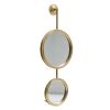 2 Circle Mirrors for Wall Decor, Unique Contemporary Wall Mirror for Living Room Bedroom Entryway,11" x 28.5"