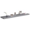 Floating Wall Shelf Gray 47.2"x9.3"x1.5" MDF