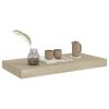 Floating Wall Shelves 4 pcs Oak 19.7"x9.1"x1.5" MDF