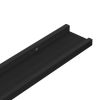 Wall Shelves 4 pcs Black 45.3"x3.5"x1.2"