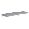 Floating Wall Shelves 4 pcs Gray 35.4"x9.3"x1.5" MDF