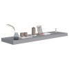 Floating Wall Shelves 4 pcs Gray 35.4"x9.3"x1.5" MDF