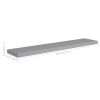 Floating Wall Shelves 2 pcs Gray 47.2"x9.3"x1.5" MDF