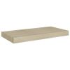 Floating Wall Shelves 4 pcs Oak 19.7"x9.1"x1.5" MDF