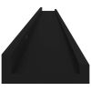 Wall Shelves 4 pcs Black 45.3"x3.5"x1.2"