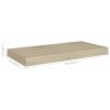 Floating Wall Shelves 4 pcs Oak 19.7"x9.1"x1.5" MDF