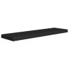 Floating Wall Shelves 4 pcs Black 35.4"x9.3"x1.5" MDF