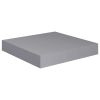 Floating Wall Shelves 2 pcs Gray 9.1"x9.3"x1.5" MDF