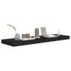 Floating Wall Shelves 4 pcs Black 31.5"x9.3"x1.5" MDF