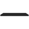 Floating Wall Shelves 4 pcs Black 35.4"x9.3"x1.5" MDF