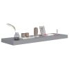 Floating Wall Shelves 4 pcs Gray 31.5"x9.3"x1.5" MDF