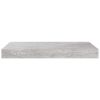 Floating Wall Shelves 2 pcs Concrete Gray 15.7"x9.1"x1.5" MDF