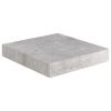 Floating Wall Shelves 4 pcs Concrete Gray 9.1"x9.3"x1.5" MDF