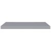 Floating Wall Shelves 4 pcs Gray 31.5"x9.3"x1.5" MDF