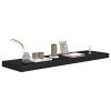 Floating Wall Shelves 4 pcs Black 35.4"x9.3"x1.5" MDF