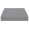 Floating Wall Shelves 2 pcs Gray 9.1"x9.3"x1.5" MDF