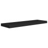 Floating Wall Shelves 4 pcs Black 31.5"x9.3"x1.5" MDF