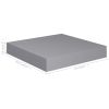 Floating Wall Shelves 2 pcs Gray 9.1"x9.3"x1.5" MDF