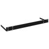 Floating Wall Shelves 2 pcs Black 47.2"x9.3"x1.5" MDF