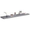 Floating Wall Shelves 2 pcs Gray 47.2"x9.3"x1.5" MDF