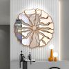 Timeless Round Wall Mirror with Bronze Frame