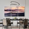 3 Panels Framed Vivid Landscape Canvas Wall Art Decor,3 Pieces Mordern Canvas Decoration Painting for Office,Dining room,Living room, Bedroom Decor-Re