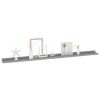 Wall Shelves 4 pcs Gray 45.3"x3.5"x1.2"