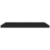 Floating Wall Shelves 2 pcs Black 35.4"x9.3"x1.5" MDF