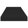 Floating Wall Shelves 4 pcs Black 31.5"x9.3"x1.5" MDF