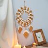 1pc, Bohemian Hand-Woven Dream Catcher with Mirror - Wall Art, Home Decor, Birthday Gift, Festival Decor