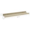 Wall Shelves 4 pcs White and Sonoma Oak 15.7"x3.5"x1.2"