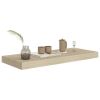 Floating Wall Shelf Oak 23.6"x9.3"x1.5" MDF