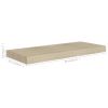 Floating Wall Shelves 4 pcs Oak 23.6"x9.3"x1.5" MDF