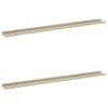 Wall Shelves 2 pcs White and Sonoma Oak 45.3"x3.5"x1.2"