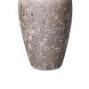 Vintage Sand Ceramic Vase 6.5"D x 12"H - Artisanal Piece for Your Home