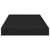 Floating Wall Shelves 4 pcs Black 19.7"x9.1"x1.5" MDF