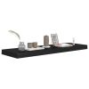 Floating Wall Shelf Black 31.5"x9.3"x1.5" MDF