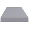 Floating Wall Shelves 4 pcs Gray 31.5"x9.3"x1.5" MDF