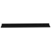 Wall Shelves 2 pcs Black 45.3"x3.5"x1.2"