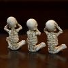 3pcs Skeletons Statue, Halloween Figurines Home Decorative Decor,Fantastic Ornaments Skull , Home Office Room Decor Birthday Halloween ,Indoor Home De