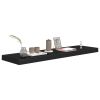 Floating Wall Shelves 2 pcs Black 35.4"x9.3"x1.5" MDF