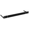 Floating Wall Shelves 4 pcs Black 47.2"x9.3"x1.5" MDF